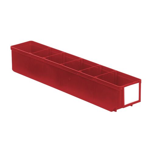 Magazijnbak, Magazijnstellingbak, Kunststof bak RK 500x93x83 rood