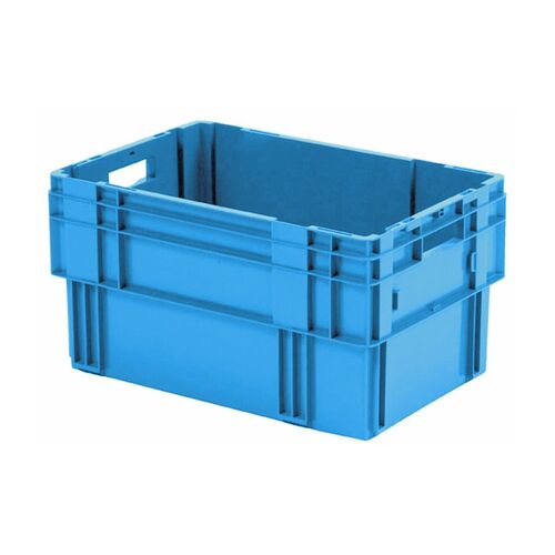 Stapelbare, nestbare transportkrat DTK0 600x400x320 blauw