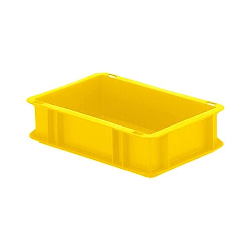Transportkrat Euronorm plastic bak, krat TK0 300x200x75 geel