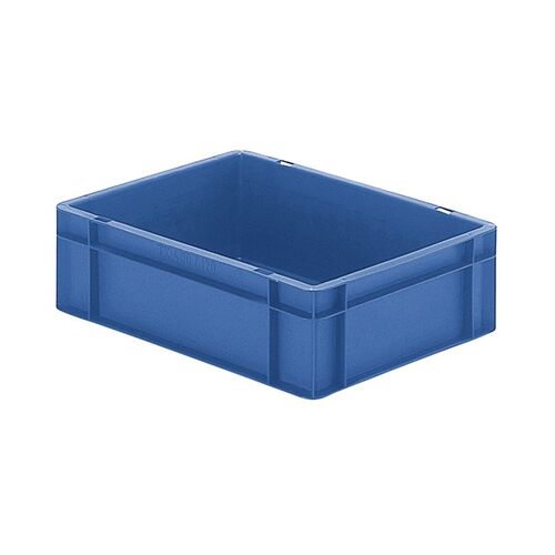 Transportkrat Euronorm plastic bak, krat TK0 400x300x120 blauw