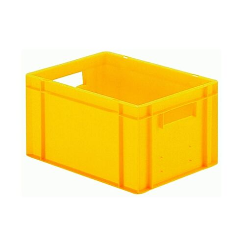Transportkrat Euronorm plastic bak, krat TK0 400x300x210 geel