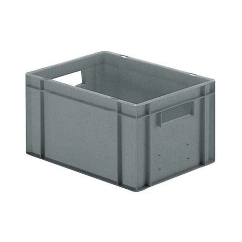 Transportkrat Euronorm plastic bak, krat TK0 400x300x210 grijs