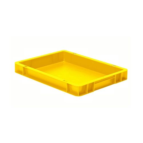 Transportkrat Euronorm plastic bak, krat TK0 400x300x50 geel