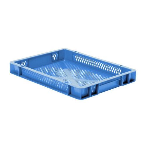 Transportkrat Euronorm plastic bak, krat TK2 400x300x50 blauw