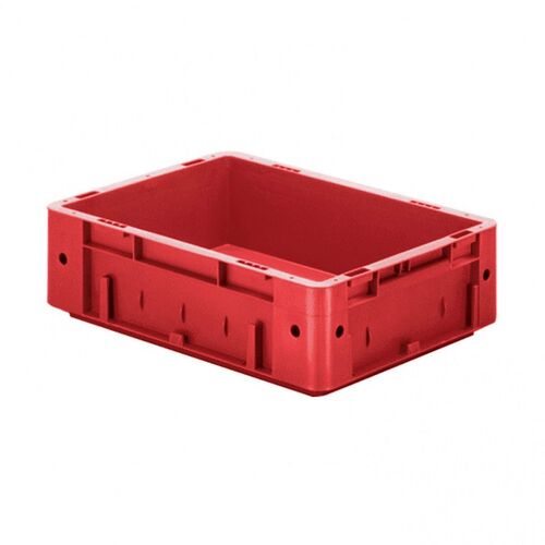 Zware transportkrat Euronorm plastic bak, krat VTK0 400x300x120 rood