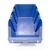 Stapelbare en nestbare kunststof magazijnbak type S6, 420x265x177 blauw