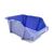 Begra stapelbare en nestbare kunststof magazijnbak type S4, 300x200x130 blauw