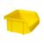 Kunststof stapelbak, Plastic magazijnbak A1 100x100x50 geel