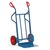 Stalen steekwagen 350 kg 1200 mm met rubberbanden, extra grote schep