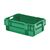 Stapelbare, nestbare transportkrat DTK0 600x400x210 groen