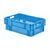 Stapelbare, nestbare transportkrat DTK1 600x400x210 blauw