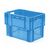 Stapelbare, nestbare transportkrat DTK1 600x400x420 blauw