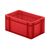 Transportkrat Euronorm plastic bak, krat TK0 300x200x145 rood