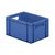 Transportkrat Euronorm plastic bak, krat TK0 400x300x210 blauw