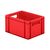 Transportkrat Euronorm plastic bak, krat TK0 400x300x210 rood