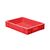 Transportkrat Euronorm plastic bak, krat TK0 400x300x75 rood