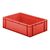 Transportkrat Euronorm plastic bak, krat TK0 600x400x175 rood