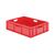 Transportkrat Euronorm plastic bak, krat TK0 800x600x210 rood