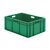 Transportkrat Euronorm plastic bak, krat TK0 800x600x320 groen