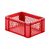 Transportkrat Euronorm plastic bak, krat TK1 400x300x175 rood