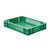 Transportkrat Euronorm plastic bak, krat TK1 400x300x75 groen