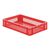 Transportkrat Euronorm plastic bak, krat TK1 600x400x120 rood