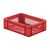 Transportkrat Euronorm plastic bak, krat TK2 400x300x120 rood