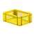 Transportkrat Euronorm plastic bak, krat TK2 400x300x145 geel