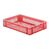 Transportkrat Euronorm plastic bak, krat TK2 600x400x120 rood