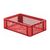 Transportkrat Euronorm plastic bak, krat TK2 600x400x175 rood