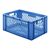 Transportkrat Euronorm plastic bak, krat TK2 600x400x270 blauw