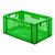 Transportkrat Euronorm plastic bak, krat TK2 600x400x270 groen