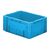 Zware transportkrat Euronorm plastic bak, krat VTK0 400x300x175 blauw