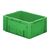 Zware transportkrat Euronorm plastic bak, krat VTK0 400x300x175 groen