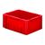 Zware transportkrat Euronorm plastic bak, krat VTK0 400x300x175 rood