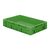 Zware transportkrat Euronorm plastic bak, krat VTK0 600x400x120 groen