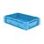 Zware transportkrat Euronorm plastic bak, krat VTK0 600x400x145 blauw