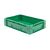 Zware transportkrat Euronorm plastic bak, krat VTK0 600x400x145 groen