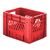 Zware transportkrat Euronorm plastic bak, krat VTK1 400x300x270 rood