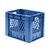 Zware transportkrat Euronorm plastic bak, krat VTK1 400x300x320 blauw