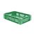 Zware transportkrat Euronorm plastic bak, krat VTK1 600x400x145 groen