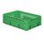 Zware transportkrat Euronorm plastic bak, krat VTK1 600x400x175 groen