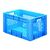 Zware transportkrat Euronorm plastic bak, krat VTK1 600x400x320 blauw