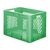 Zware transportkrat Euronorm plastic bak, krat VTK1 600x400x420 groen