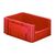 Zware transportkrat Euronorm plastic bak, krat VTK4 400x300x175 rood