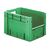 Zware transportkrat Euronorm plastic bak, krat VTK4 400x300x270 groen