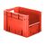 Zware transportkrat Euronorm plastic bak, krat VTK4 400x300x270 rood