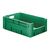 Zware transportkrat Euronorm plastic bak, krat VTK4 600x400x210 groen