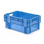 Stapelbare, nestbare transportkrat DTK1 600x400x270 blauw