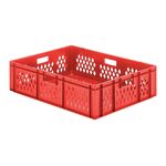 Transportkrat Euronorm plastic bak, krat TK1 800x600x210 rood